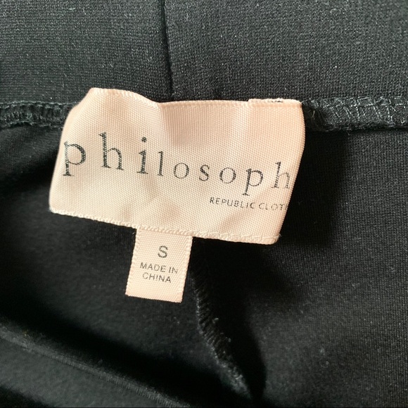 Philosophy Faux Leather Striped Leggings - Picture 3 of 3